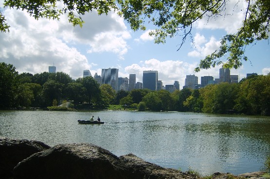 central park. Central Park lake