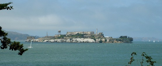 Alcatraz Cell Block. standing is the cell block