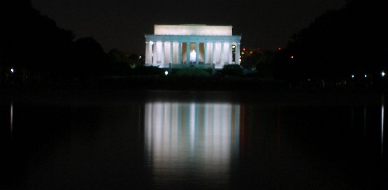 The Lincoln Memorial At Night. The Lincoln Memorial at night
