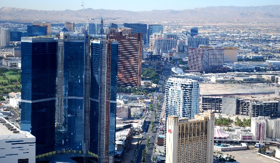 The view of the Las Vegas Stratosphere Las Vegas. The view of the Las Vegas