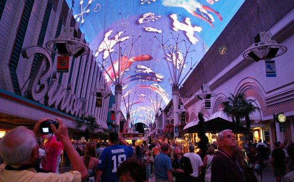 Las Vegas Fremont Street Experience purple