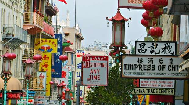 San Francisco Chinatown Signs clear