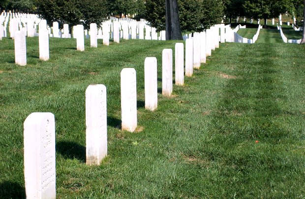 Washington Arlington Cemetery grave lines