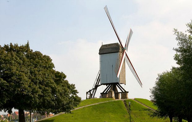 Bruges Windmill white