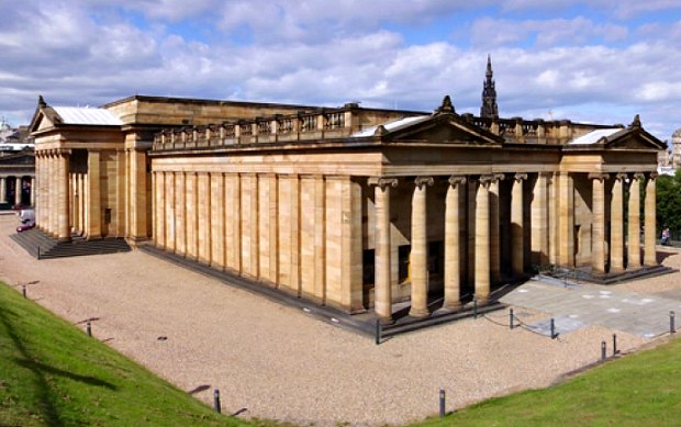 Edinburgh National Gallery sunshine