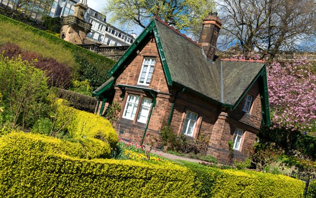 Edinburgh Princes Street Gardens cottage