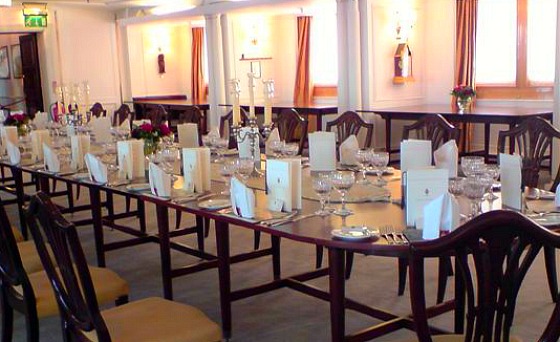 Edinburgh Royal Yacht dining table