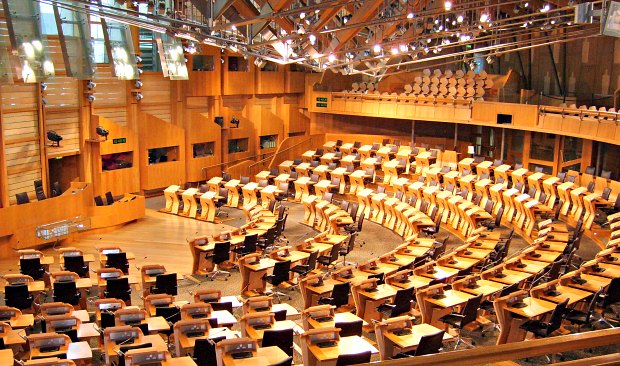 Edinburgh Scottish Parliament chamber