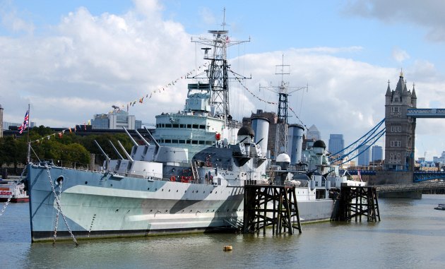 London HMS Belfast wide