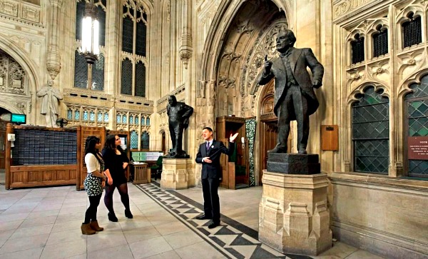 London Houses of Parliament Member's Lobby