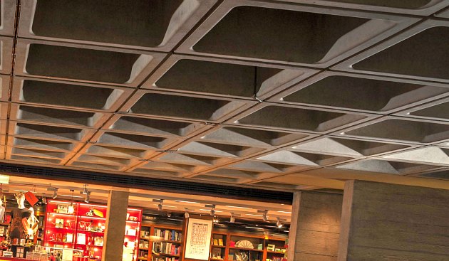 London National Theatre indoor ceiling