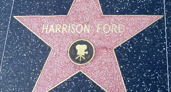 Harrison Ford's star on Hollywood Boulevard