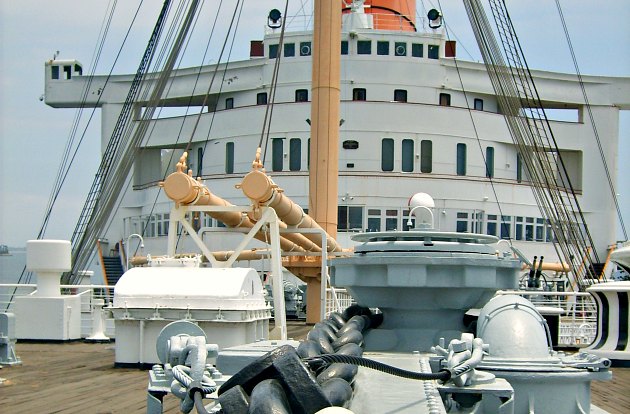 Los Angeles Queen Mary front deck