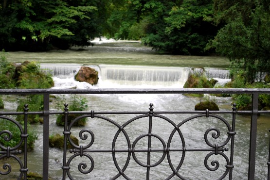 Munich English Garden Waterfall
