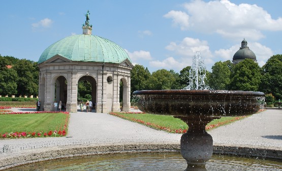 Munich Hofgarten water feature 