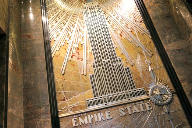 New York Empire State Building Mural