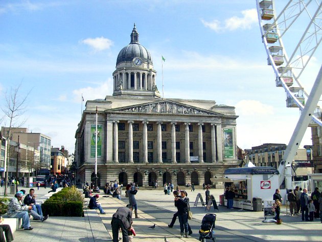 Nottingham Council House And Market Square