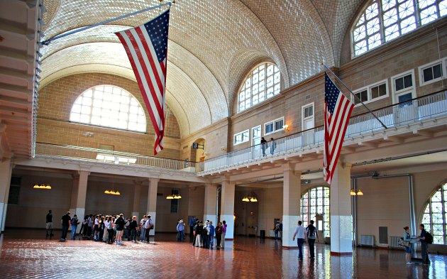 New York Ellis Island Interior Hall