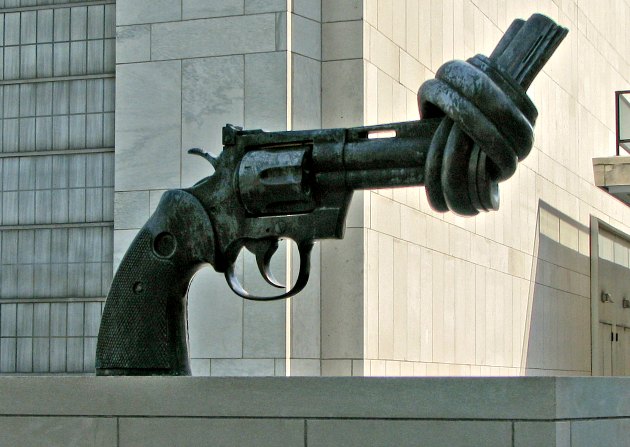 New York UN Gun Sculpture