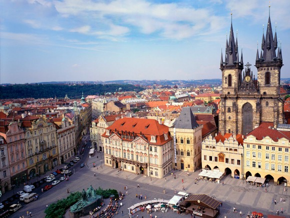 Prague Old Town City Hall Tower View