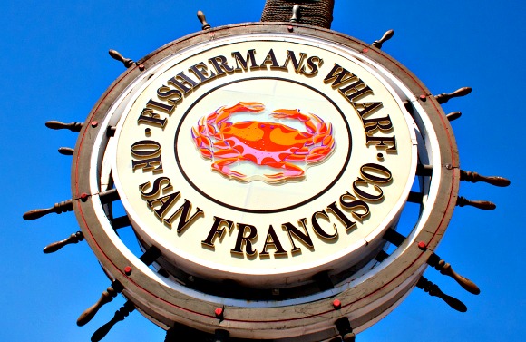 San Francisco Fishermans wharf sign