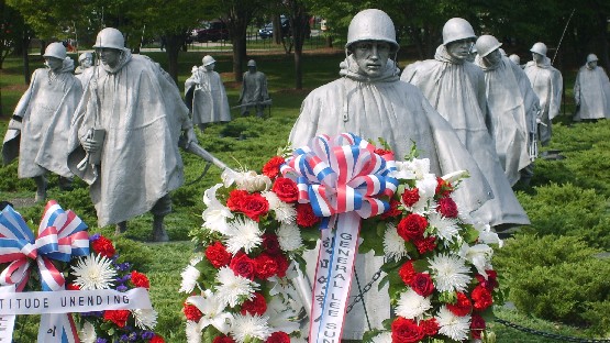 Washington National Mall Korean Veterans Memorial (www.free-city-guides.com)