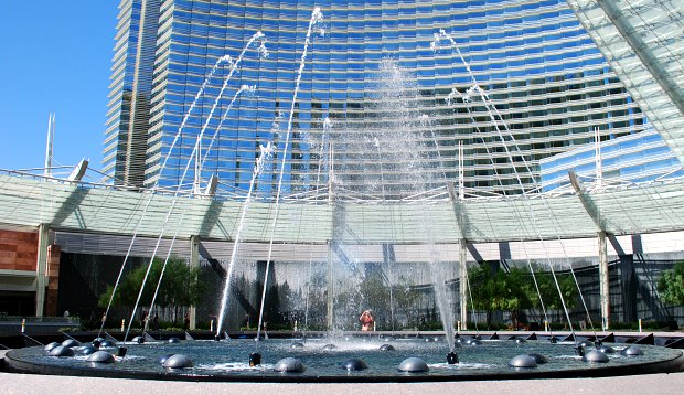 Las Vegas Aria Water Fountains