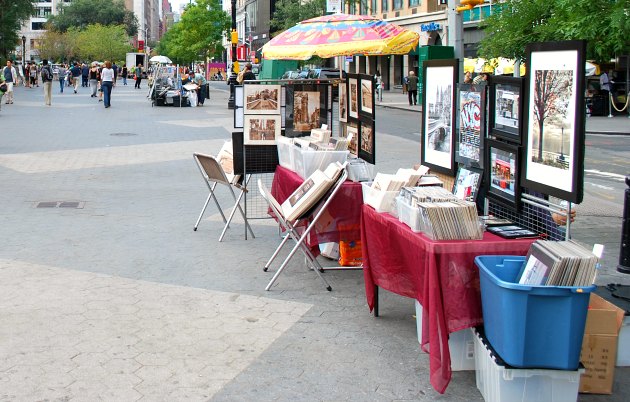 New York Union Square Art Stall