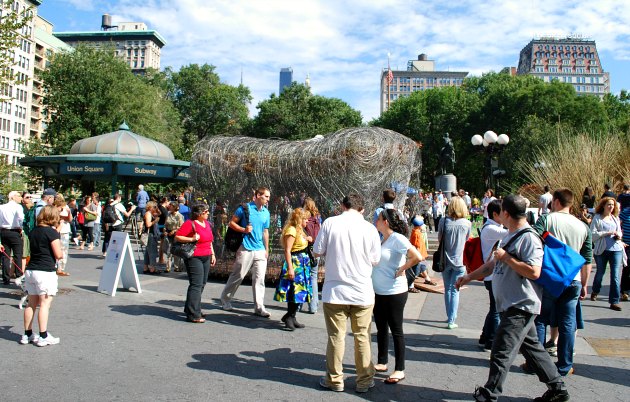 New York Union Square Crowds