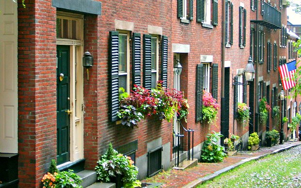 Boston Beacon Hill Acorn Street new