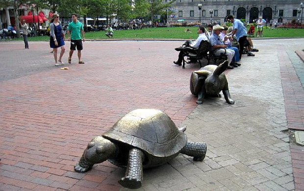 Boston Copley Square Tortoise and Hare