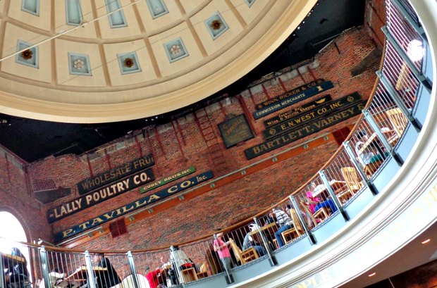 Quincy Market dome and balcony