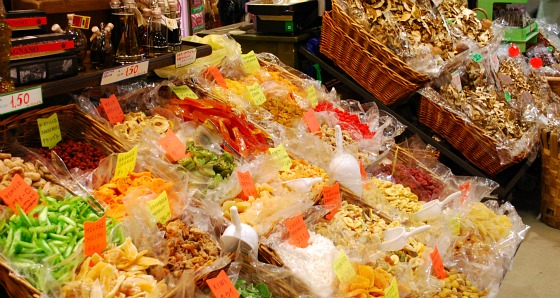 Florence Indoor Food Market Mushrooms (www.free-city-guides.com)