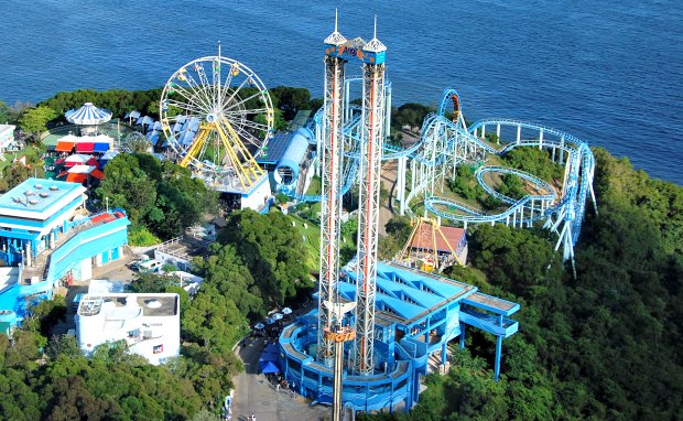 Hong Kong Ocean Park rollercoasters