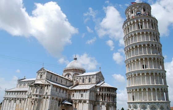 Pisa Leaning Tower with Duomo (www.free-city-guides.com)