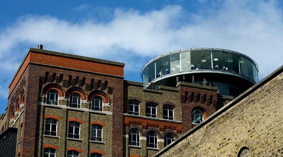 Guiness Storehouse - View of the Gravity Bar from Market Street