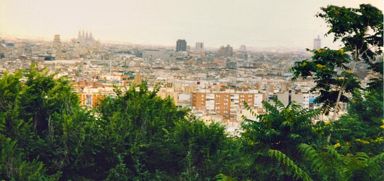 Barcelona Montjuice view