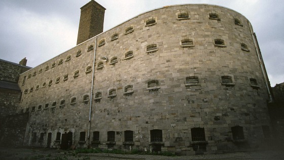 Kilmainham Gaol prison cells from the outside