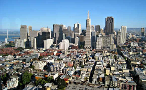 San Francisco Skyline from coit tower