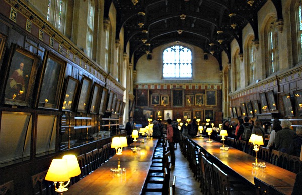 Oxford Christ Church Dining Room Hogwarts Hall (www.free-city-guides.com)