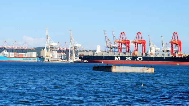 Durban Harbour Container Ships