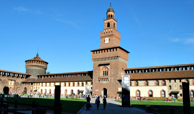 Milan Castello Sforzesco interior