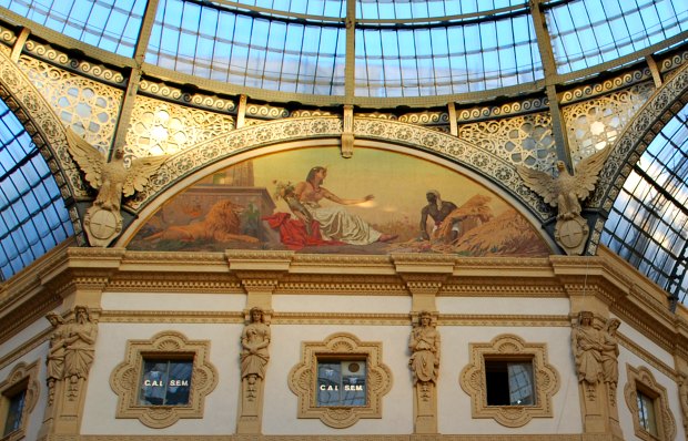 Milan Galleria Vittorio Emanuele painting