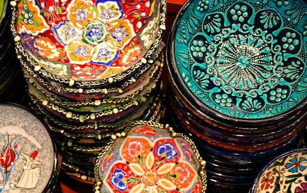 Istanbul Grand Bazaar Painted Bowls