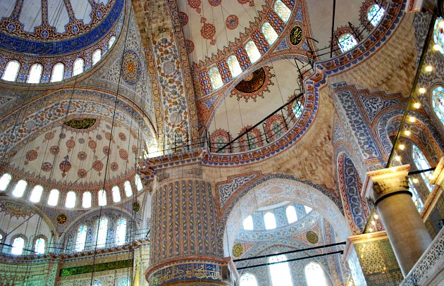 Istanbul Blue Mosque Ceilings