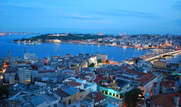 Istanbul Galata Tower Old City View