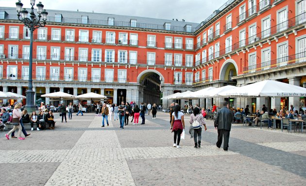 Madrid Plaza Mayor Cafes