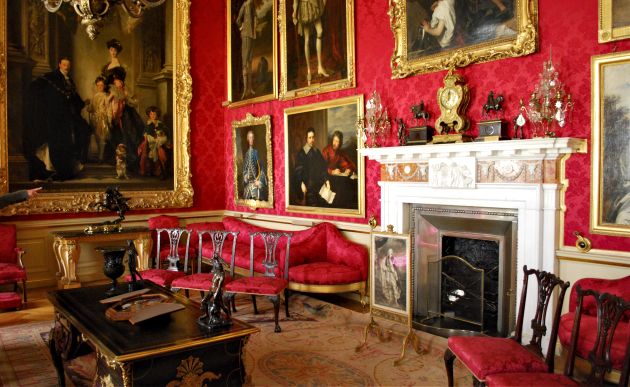 Oxford Blenheim Palace Red Room