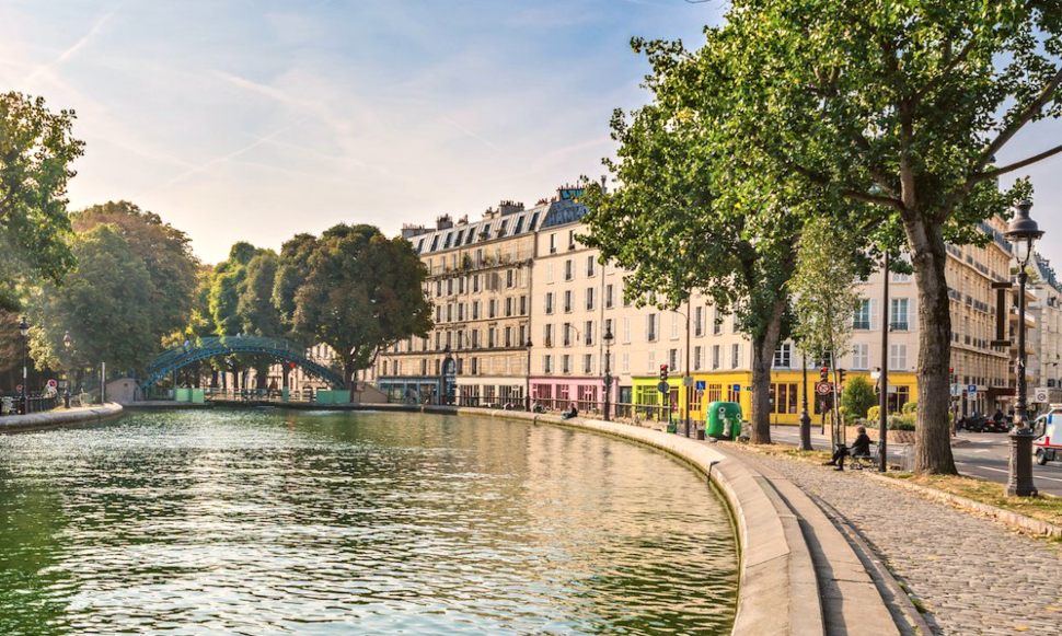 Paris Canal St Martin bend