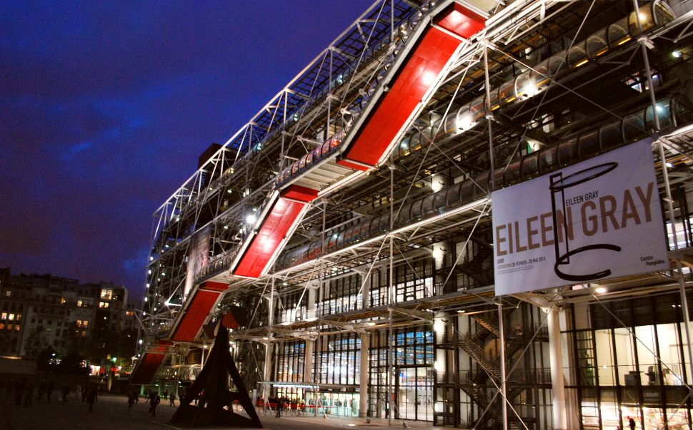 Paris Centre Pompidou Night New